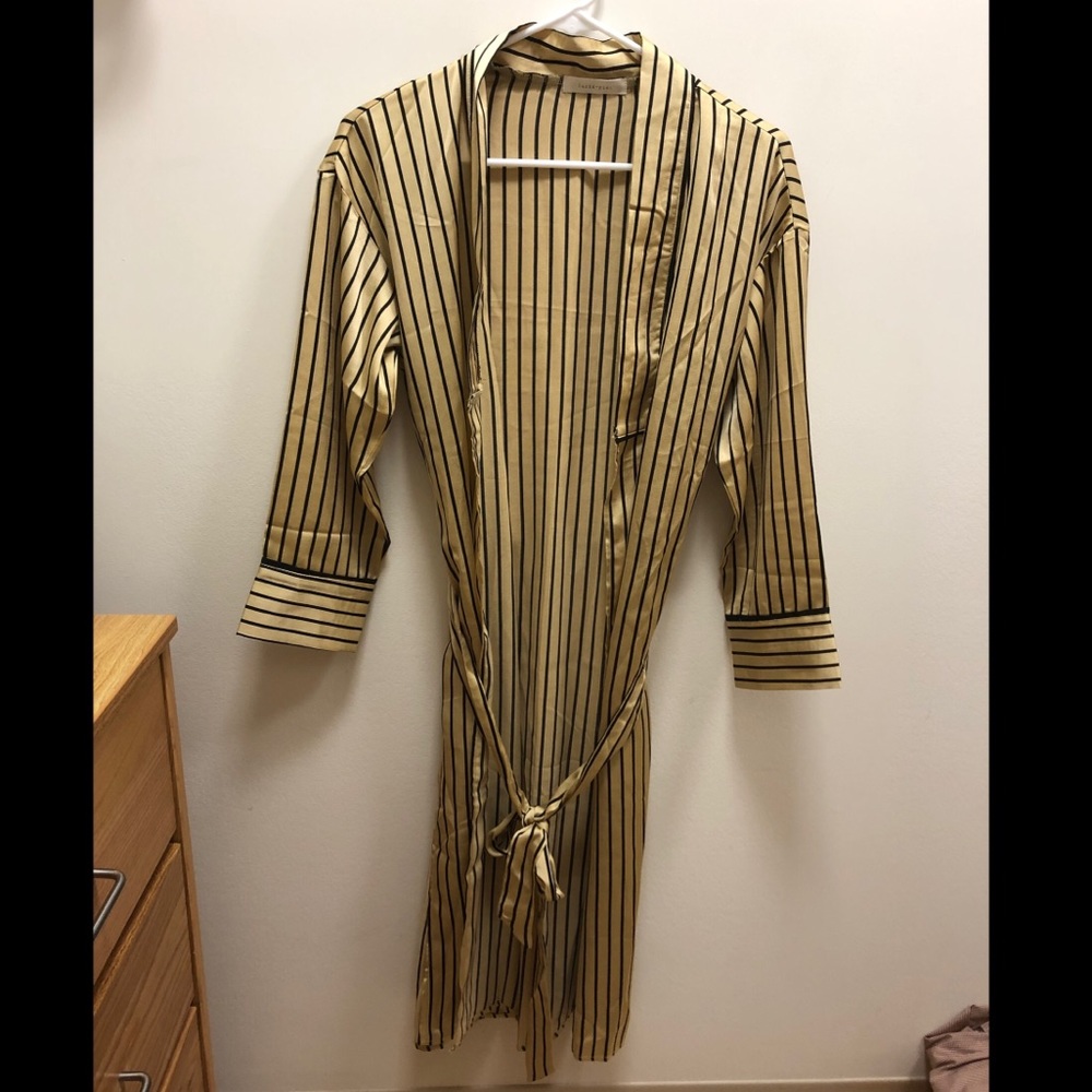 Longline satin kimono